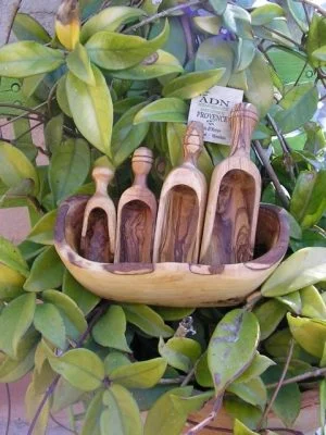 Pelle en Bois d'Olivier 8 cm env