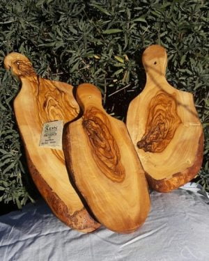 Planche Rustique en Bois d'Olivier 30-35 cm