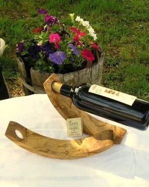Porte bouteille en Bois d'Olivier