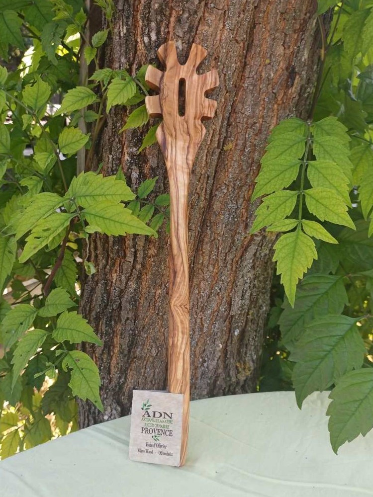 Cuillère à pâtes en bois d’olivier 35 cm