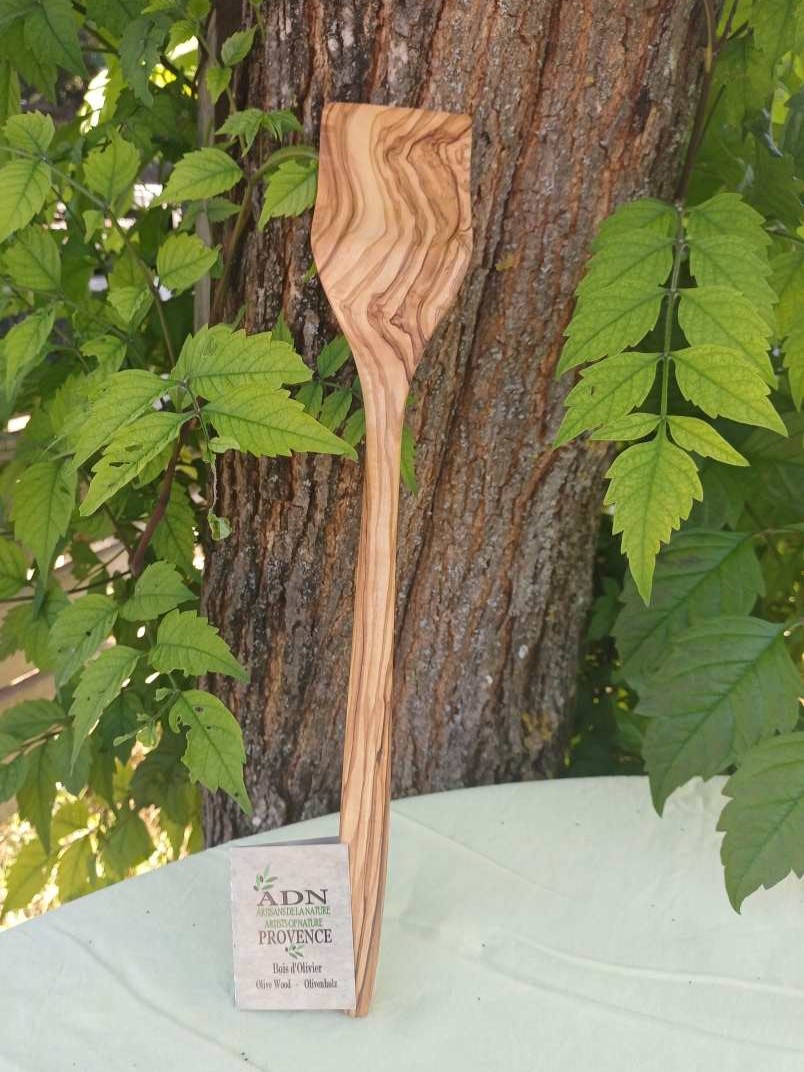 Spatule en Bois d’Olivier grande 35 cm